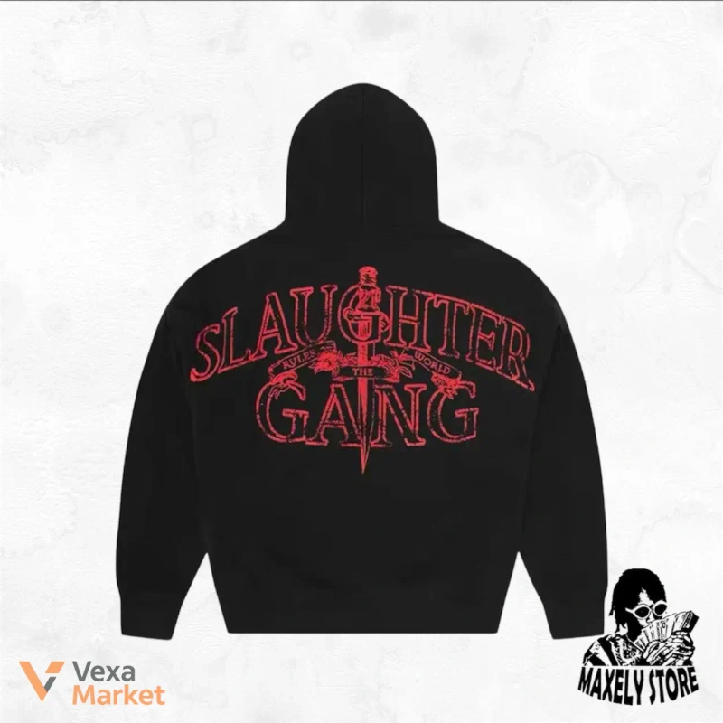 Corteiz x Slaughter Gang 21 Savage Zip Up Hoodie — фото 2