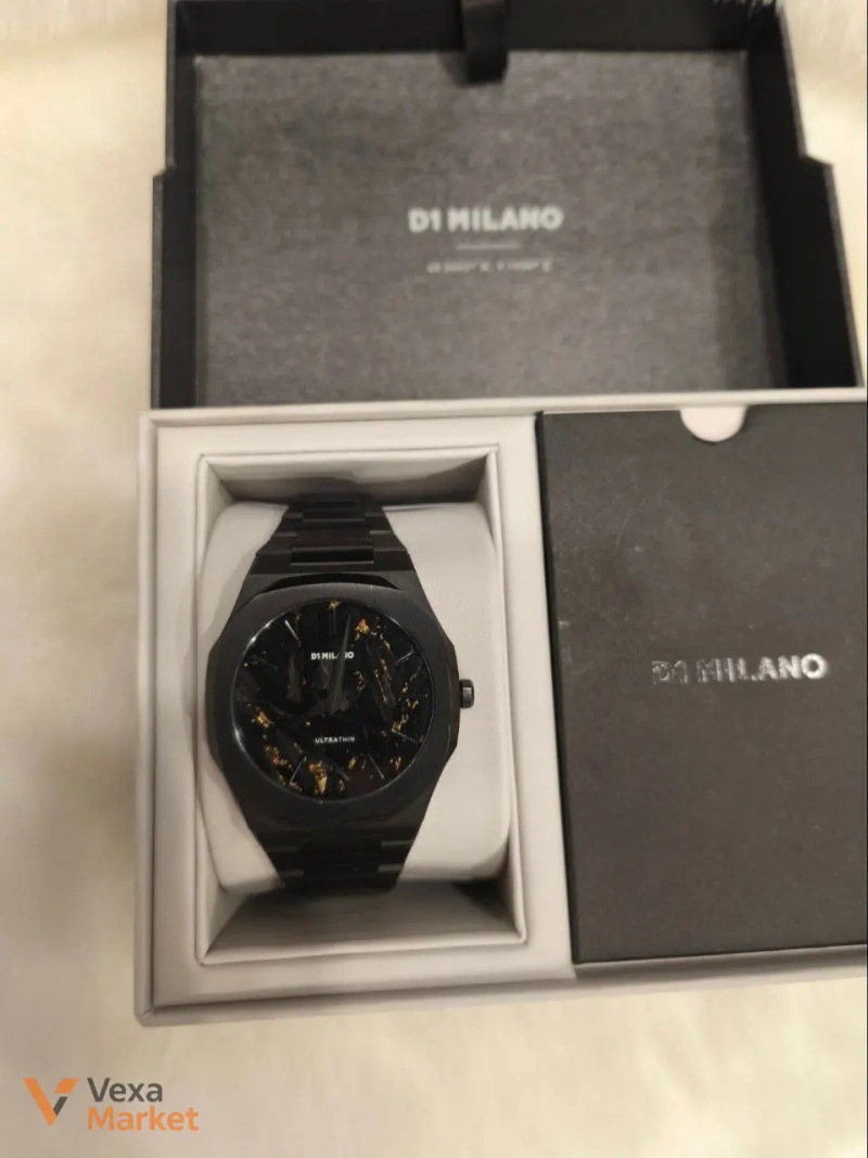 D1 Milano BLACK DLC Ultra Thin Watch | 40mm — фото 5
