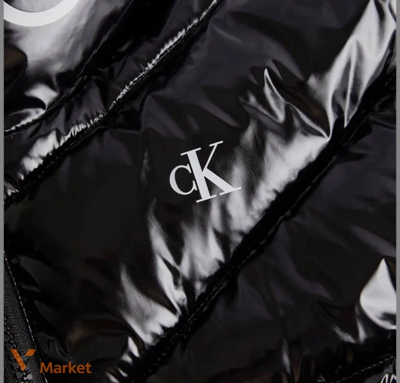 Демісезонна куртка Calvin Klein Jeans чорна — фото 4