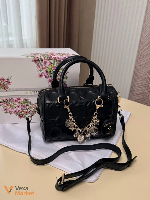 Dior Groove Bag Black Cannage Calfskin Silver