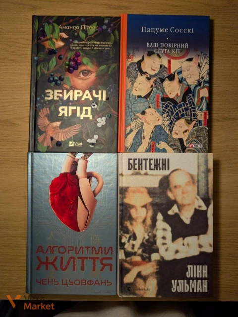 Добірка художніх книг: Аманда Пітерс, Нацуме Сосекі, Чень Цьовфань та інші