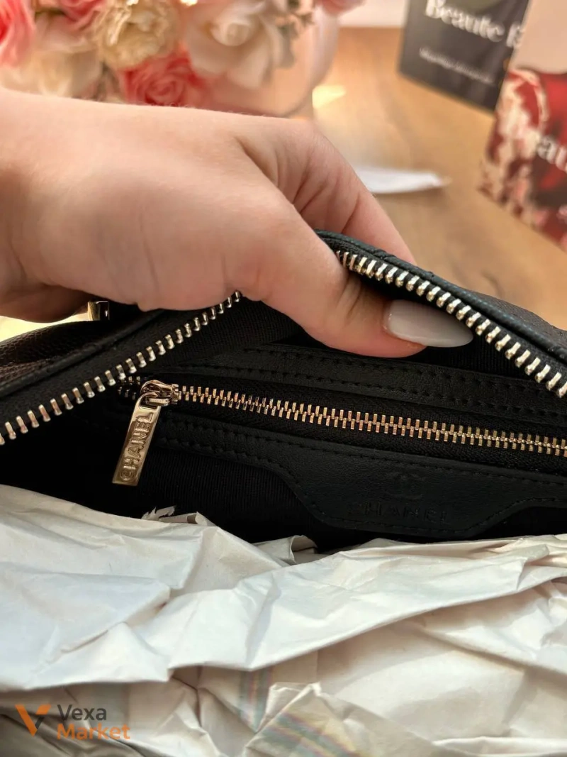 Дорожная сумка Chanel черная — фото 7