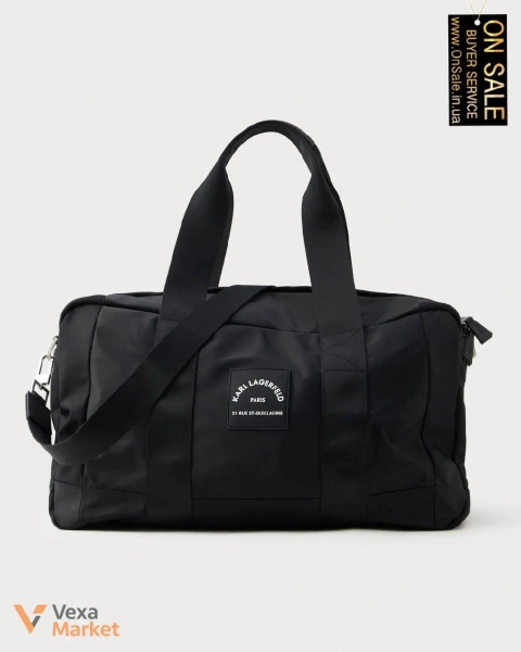 Дорожная сумка Karl Lagerfeld черная нейлон One Size