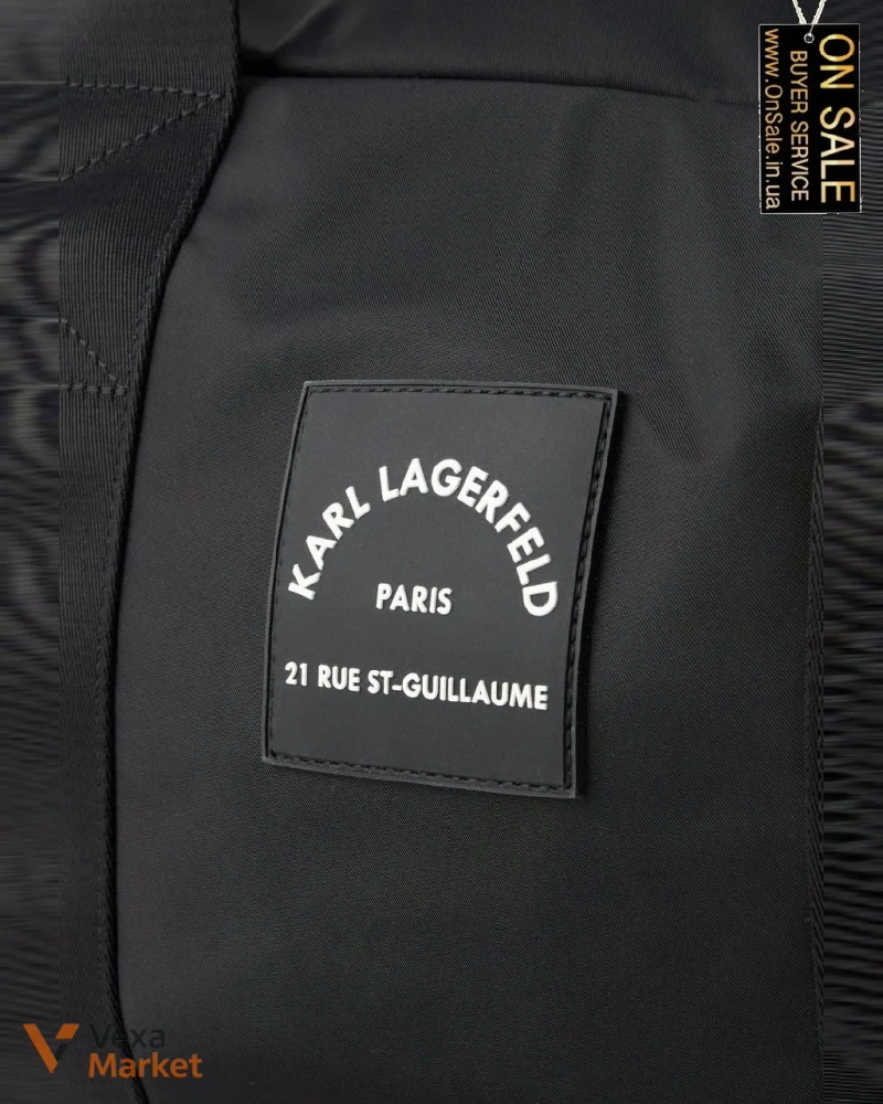 Дорожная сумка Karl Lagerfeld черная нейлон One Size — фото 4