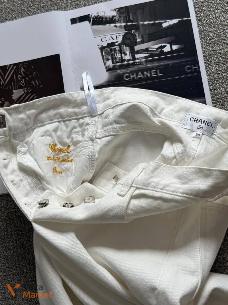 Джинси Chanel білі — фото 5