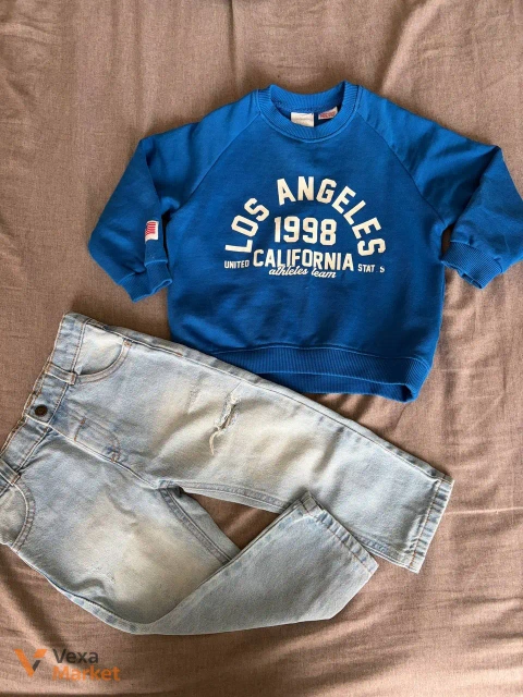 Джинси Waikiki 24-36 та кофта трьохнитка Zara 98