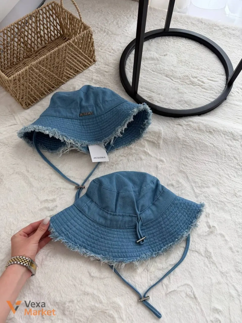 Джинсовая панамка Jacquemus унисекс с регулируемым размером — фото 3