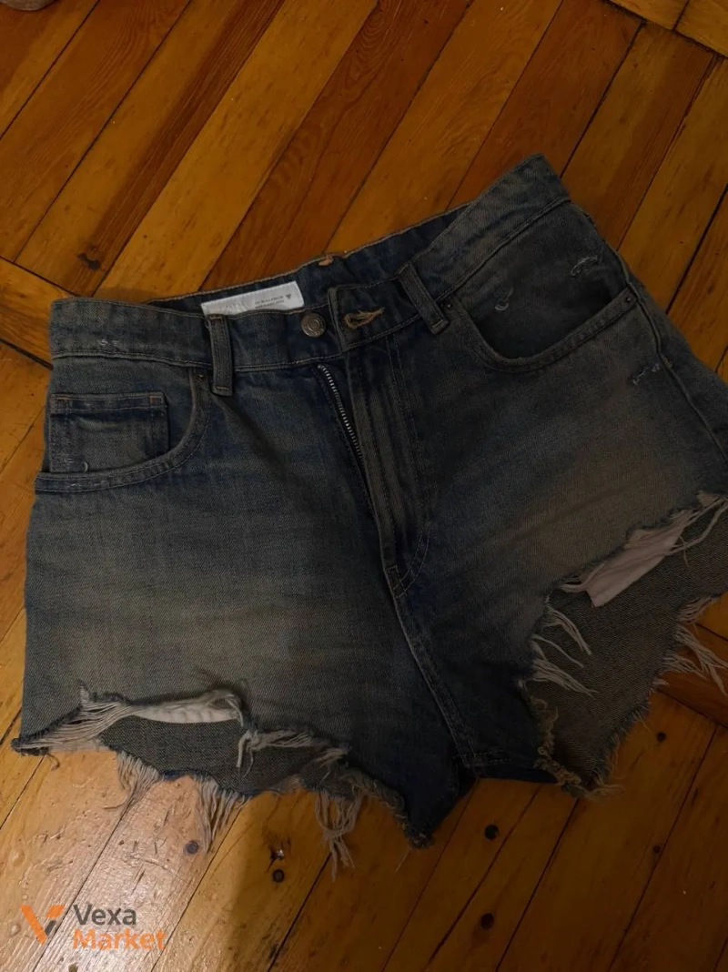 Джинсовые шорты Zara 36 — фото 2
