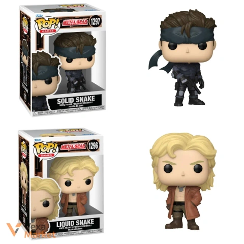Фігурка Funko POP! Metal Gear Solid Snake та Liquid Snake