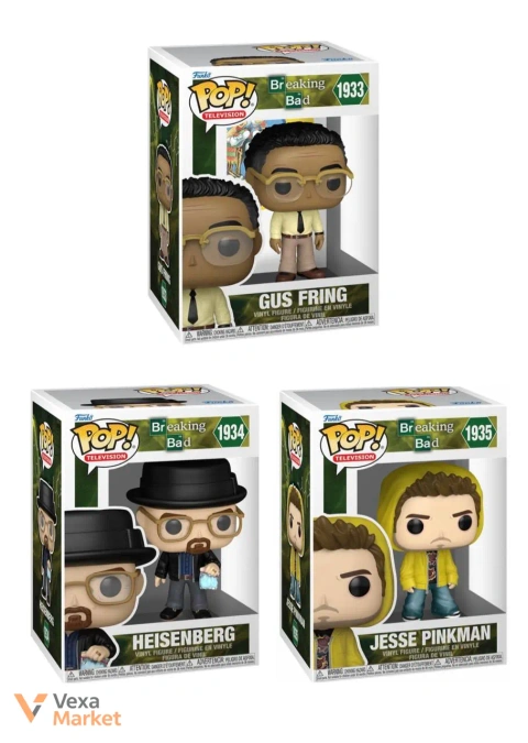 Фигурки Funko POP! Breaking Bad - Gus Fring, Heisenberg, Jesse Pinkman