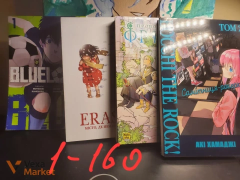 Фігурки та манга: "Blue Lock", "Era", "Проєкт "Проєкт"", "Komi Can't Communicate", "My Hero Academia"