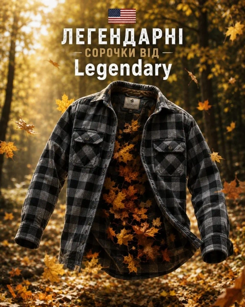 Фланелева сорочка Legendary - комфорт та американський стиль