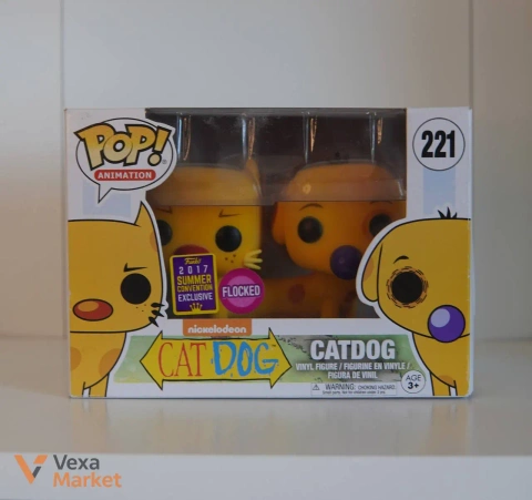 Funko Pop! Animation CatDog 221 (2017 Summer Convention Exclusive, Flocked)
