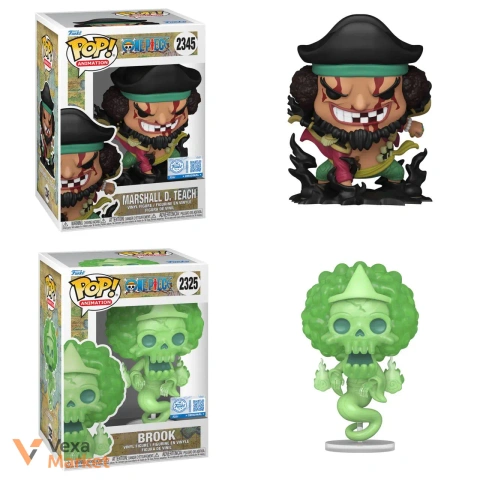 Funko Pop! Animation One Piece Marshall D. Teach #2345 & Brook #2325