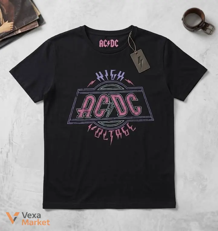 Футболка AC/DC High Voltage чорна, розмір L