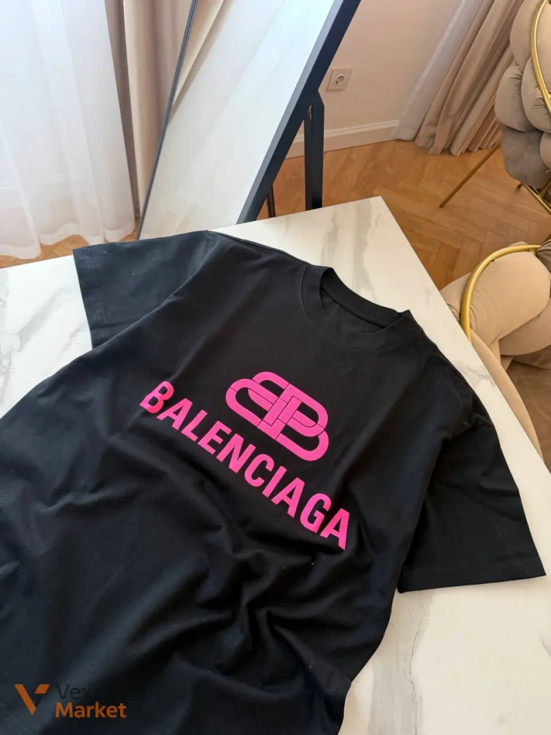 Футболка Balenciaga чорна — фото 3