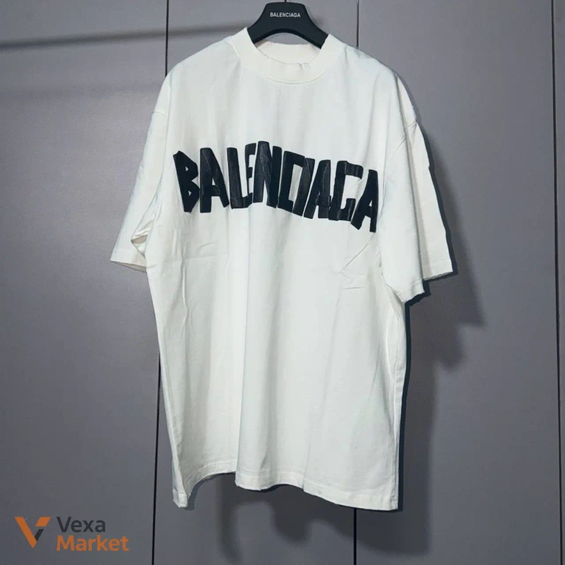 Футболка Balenciaga Vintage Check Badge — фото 2