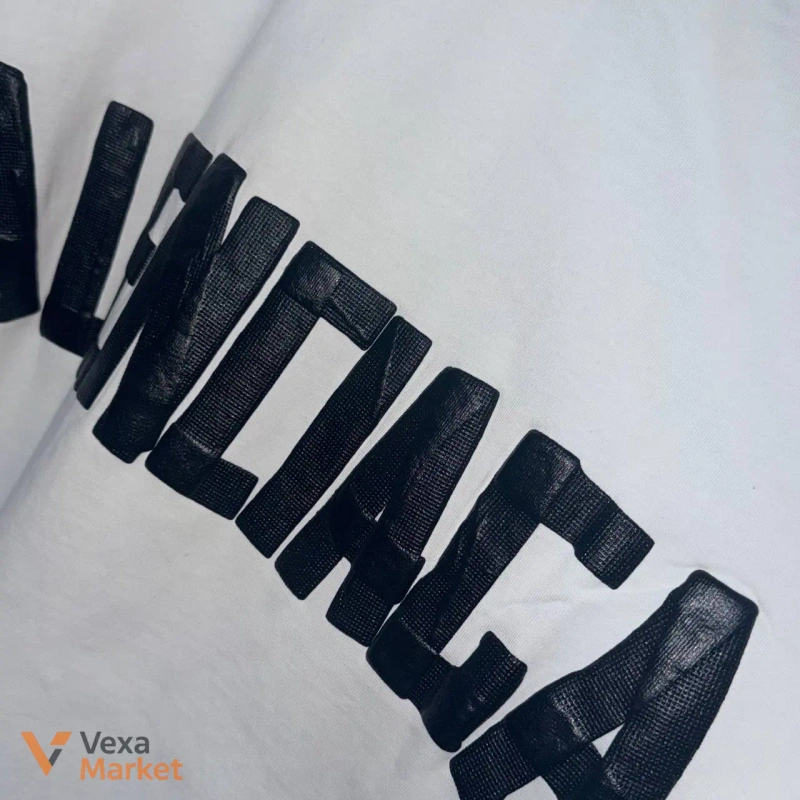 Футболка Balenciaga Vintage Check Badge — фото 3