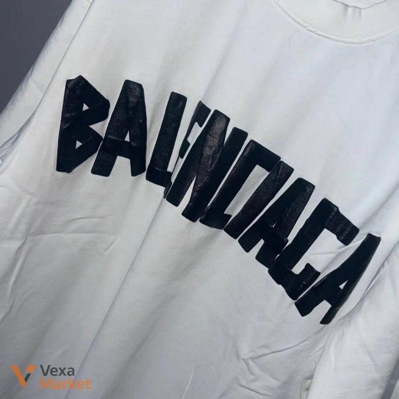 Футболка Balenciaga Vintage Check Badge — фото 4