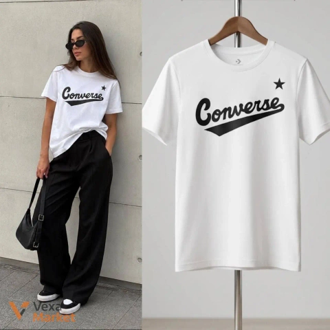 Футболка Converse біла розмір S-M
