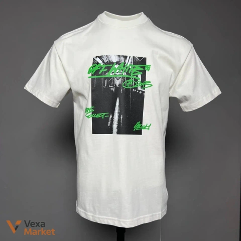 Футболка Off-White Чорна S M L XL Біла M XL 2XL