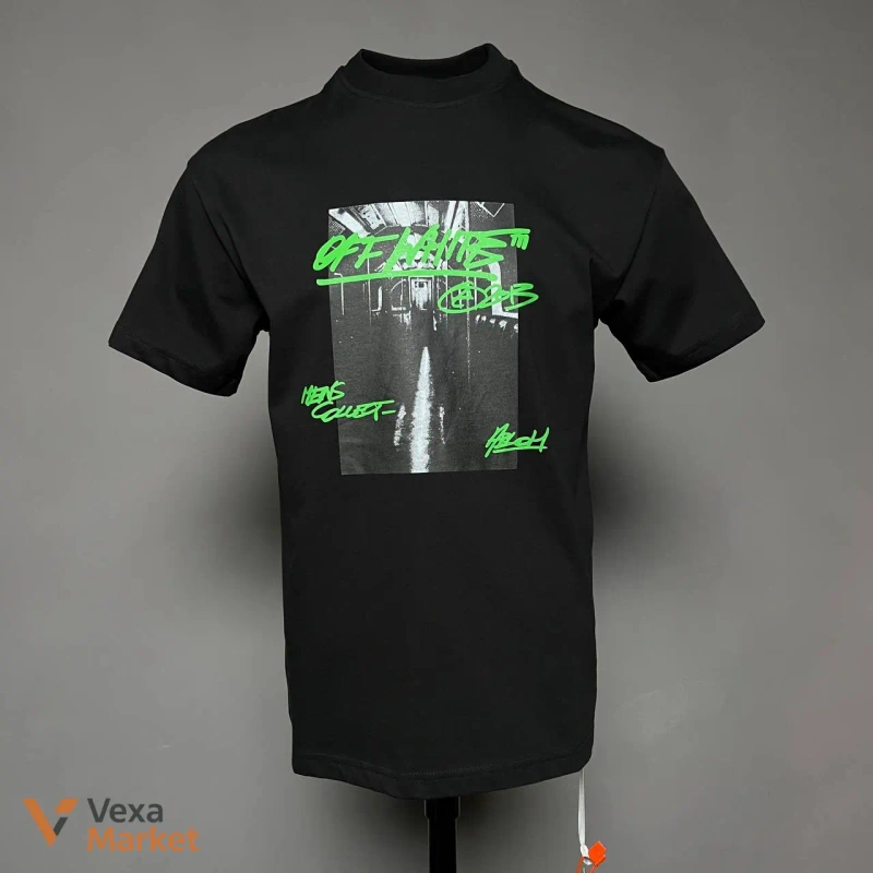 Футболка Off-White Чорна S M L XL Біла M XL 2XL — фото 5