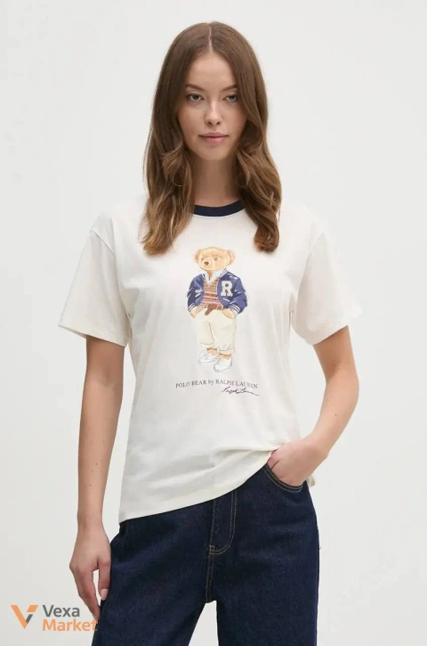 Футболка Ralf Lauren Polo Bear з шліфованої бавовни