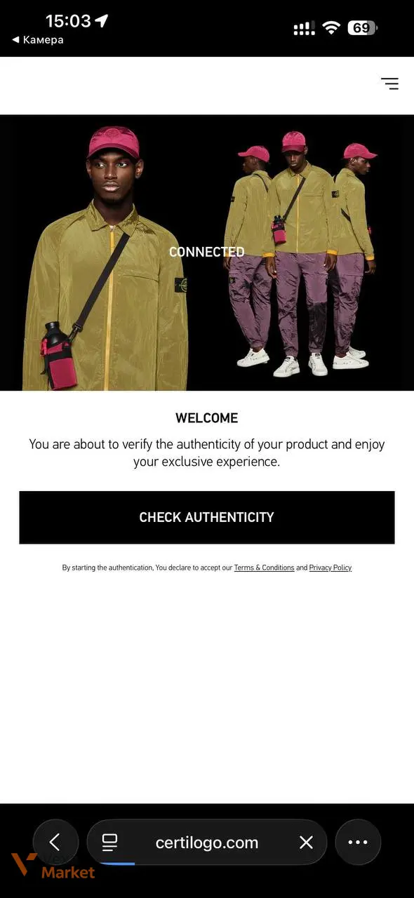 Футболка Stone Island чоловіча чорна — фото 7
