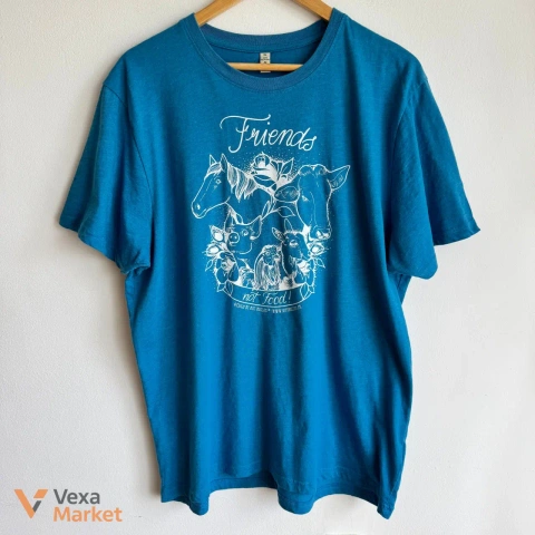 Футболка VEGAN Friends not Food размер XL