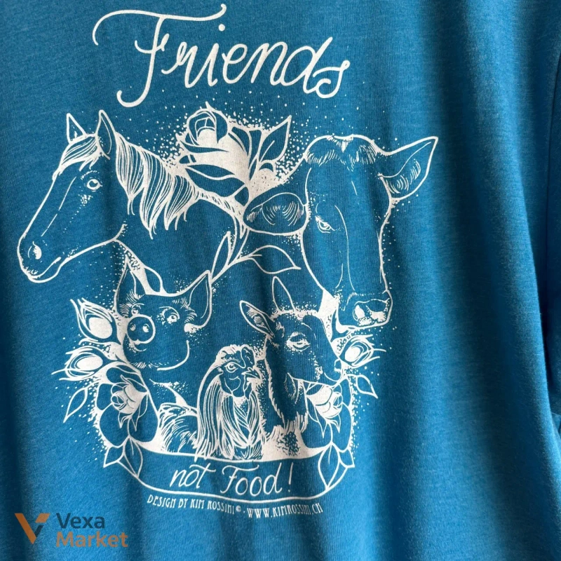 Футболка VEGAN Friends not Food размер XL — фото 3