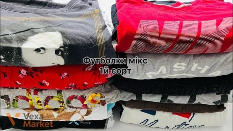 Футболки мікс, 1-й сорт, опт