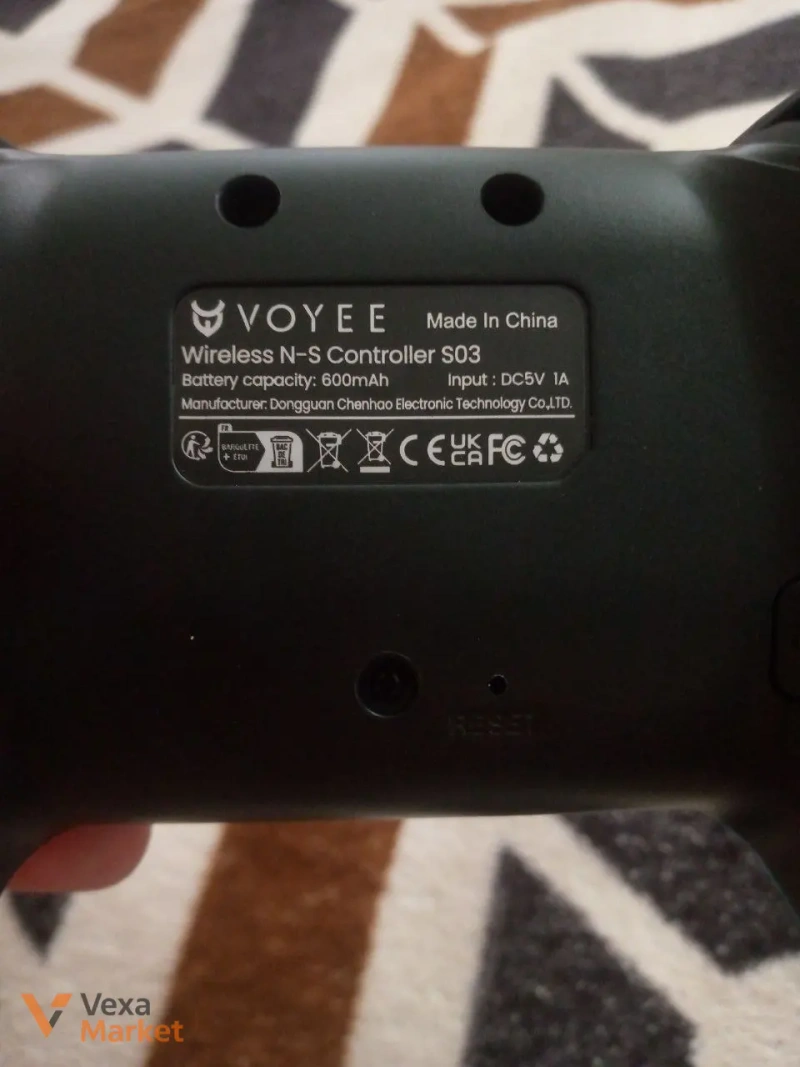Геймпад Voyee Wireless N-S Controller S03 для Nintendo Switch, черный — фото 2