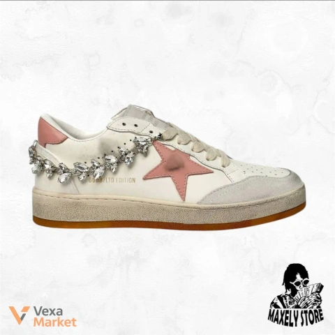 GOLDEN GOOSE GGDB LTD EDITION White/Pink Sneakers