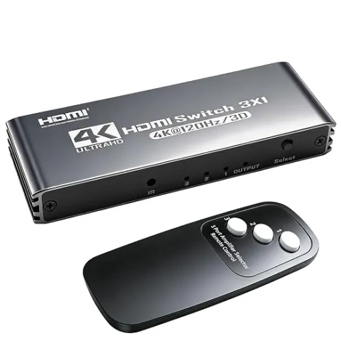 HDMI 2.0 перемикач 3x1 4K@120Hz з пультом ДК