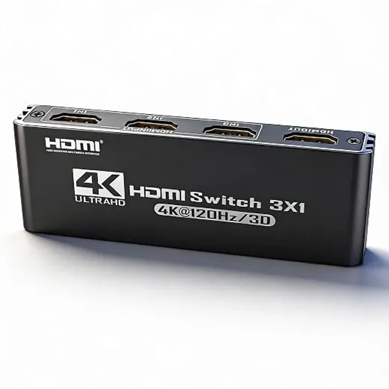 HDMI 2.0 перемикач 3x1 4K@120Hz з пультом ДК — фото 2