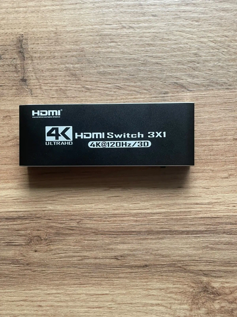 HDMI 2.0 перемикач 3x1 4K@120Hz з пультом ДК — фото 5