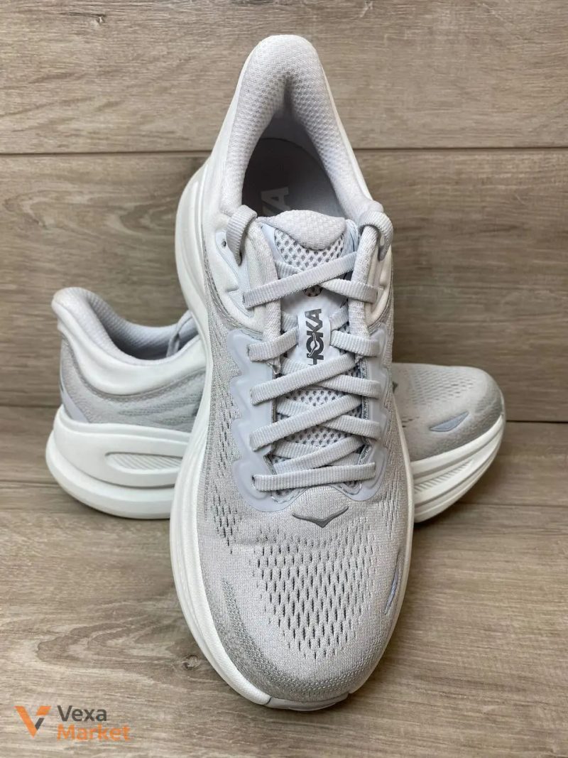 Hoka Bondi 9 кроссовки мужские/женские серые — фото 3