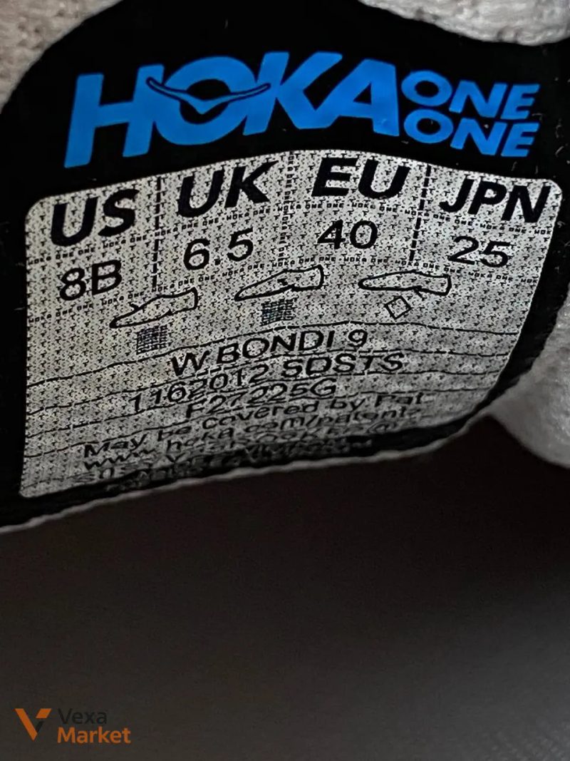 Hoka Bondi 9 кроссовки мужские/женские серые — фото 5