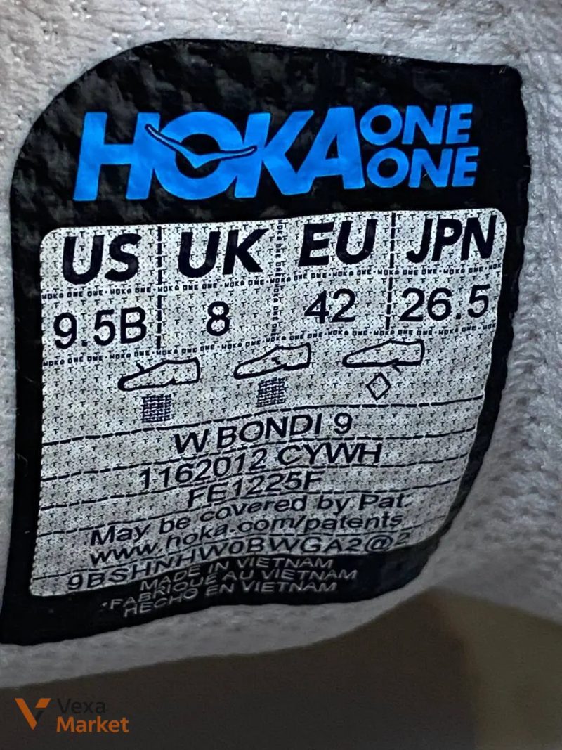 Hoka Bondi 9 White / Violet / Blue — фото 5