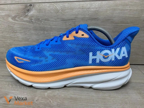 Hoka Clifton 9 синие/оранжевые мужские кроссовки размер 46.5