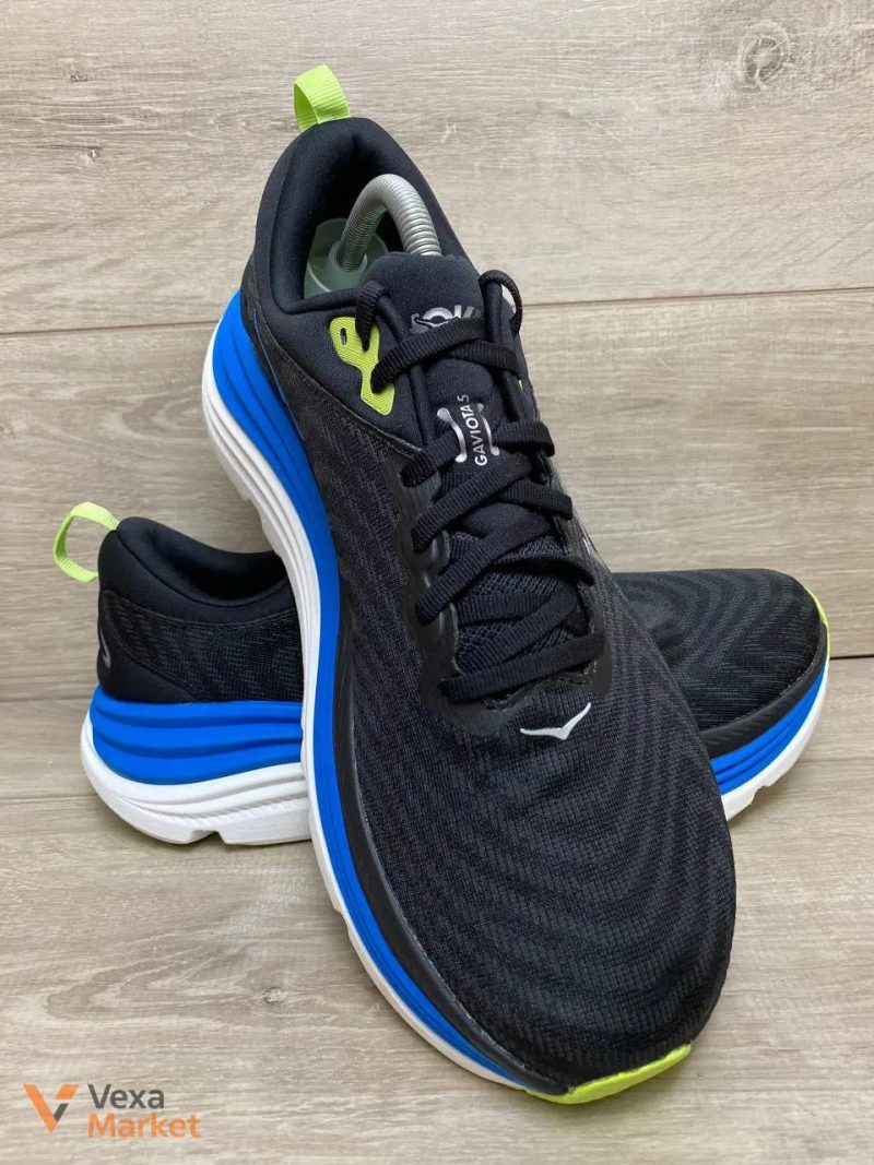 Hoka Gaviota 5 Black / Electric Cobalt 45 wide (29см) — фото 3