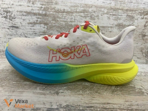 Hoka Mach 6 Ironman White / Red Alert
