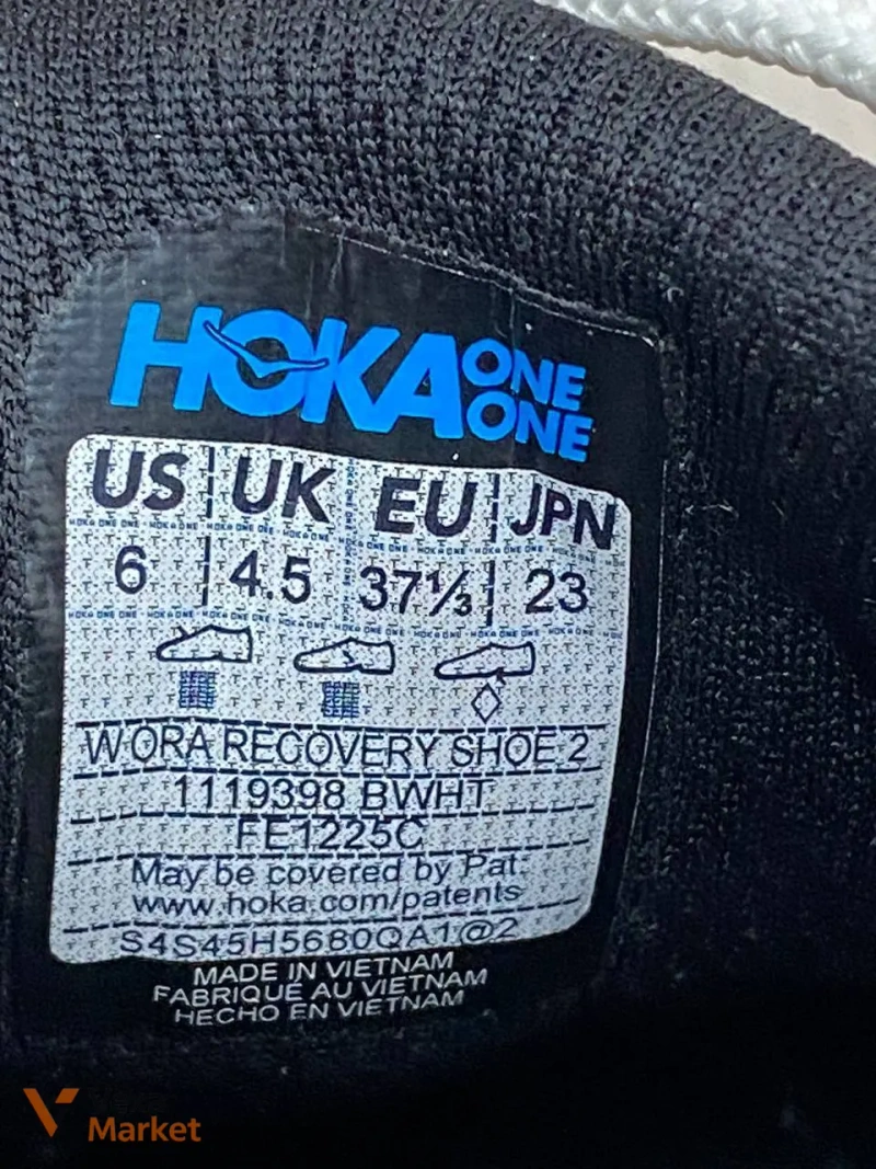 Hoka Ora Recovery Shoe 2 чорно-білі розмір 37 — фото 5