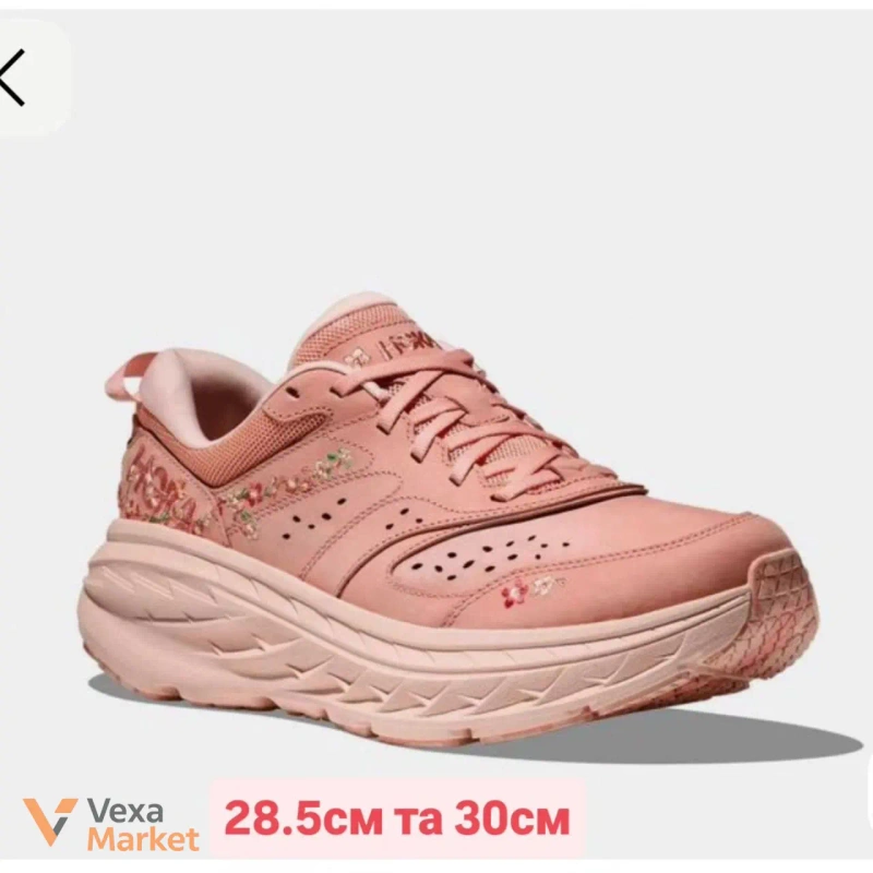 HOKA Vibrant Bloom Bondi L рожеві жіночі кросівки — фото 2