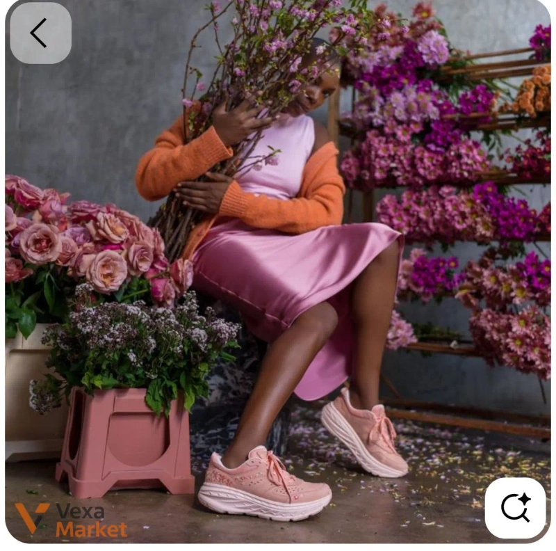 HOKA Vibrant Bloom Bondi L рожеві жіночі кросівки — фото 6