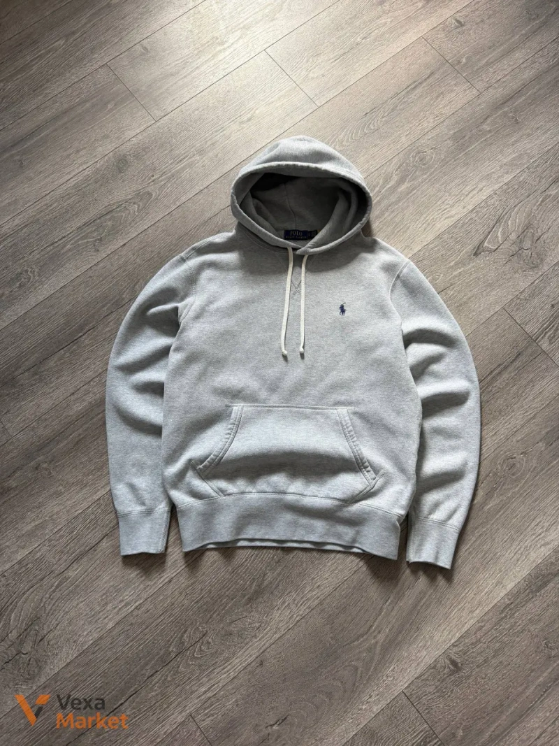 Hoodie Polo Ralph Lauren сірого кольору, розмір S-M — фото 2