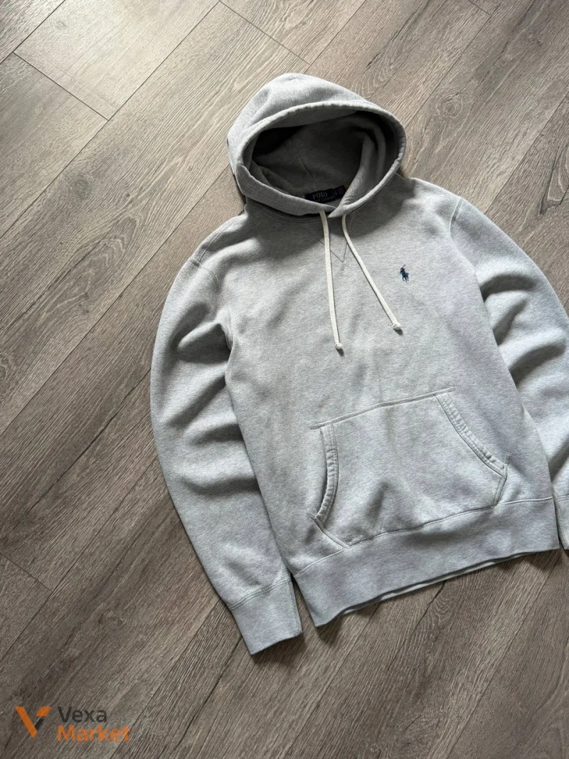Hoodie Polo Ralph Lauren сірого кольору, розмір S-M — фото 3