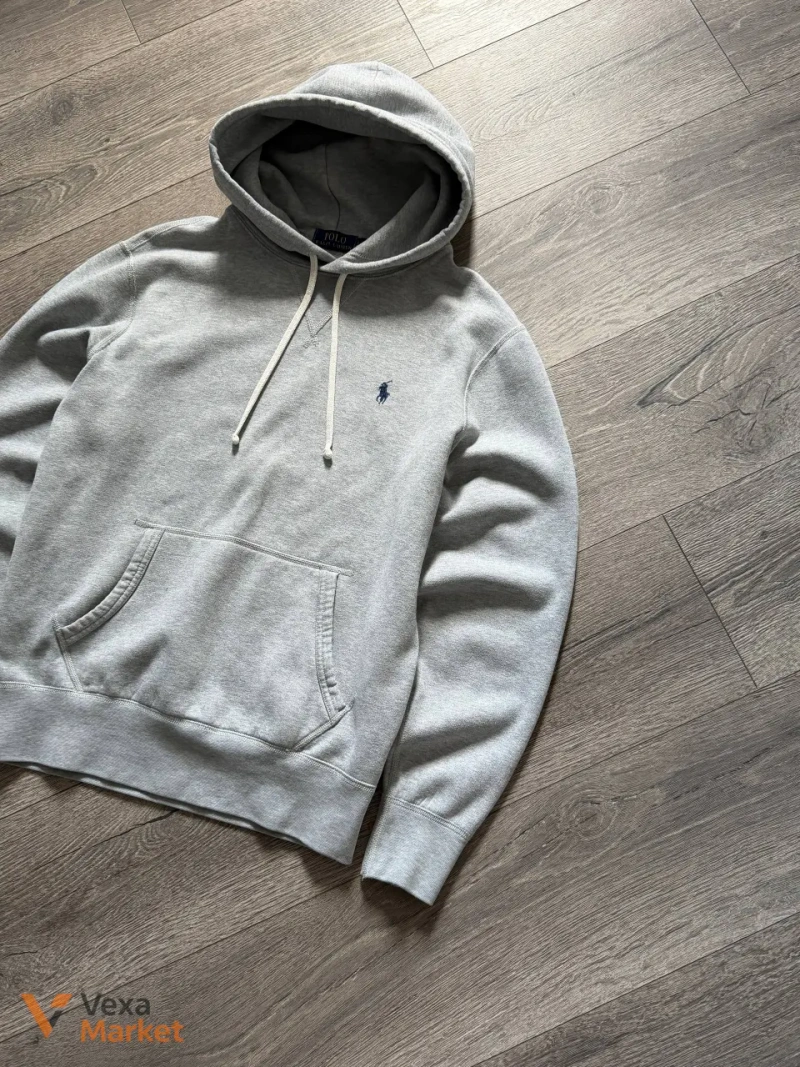 Hoodie Polo Ralph Lauren сірого кольору, розмір S-M — фото 4