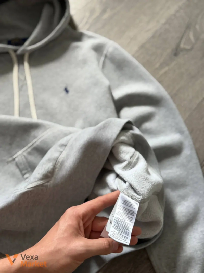 Hoodie Polo Ralph Lauren сірого кольору, розмір S-M — фото 7