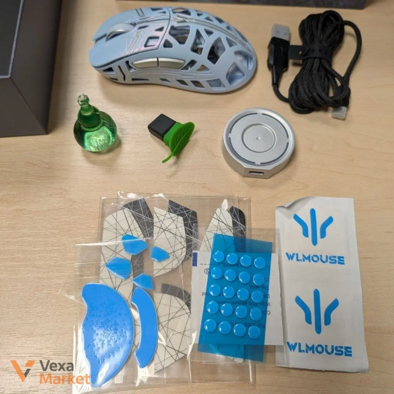 Ігрова магнієва миша WLMouse The Swords 47г, PixArt PAW3950HS, 8K Wireless — фото 3